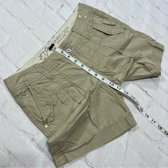 Esprit Women's Tan Shorts flattering pleated fronts vintage 90s size 6 GUC - Picture 4 of 13